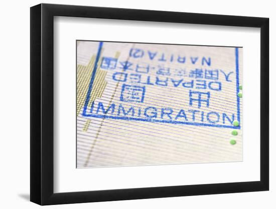 Immigration Stamp-Yury Zap-Framed Photographic Print