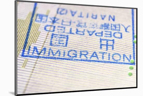 Immigration Stamp-Yury Zap-Mounted Photographic Print