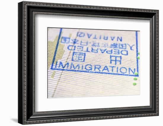 Immigration Stamp-Yury Zap-Framed Photographic Print