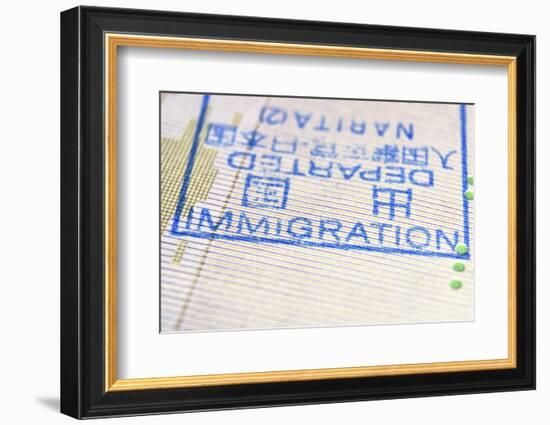 Immigration Stamp-Yury Zap-Framed Photographic Print