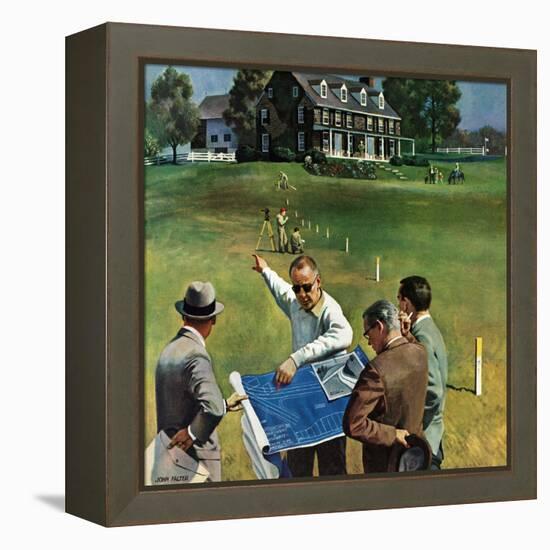 "Imminent Domain", July 18, 1959-John Falter-Framed Premier Image Canvas