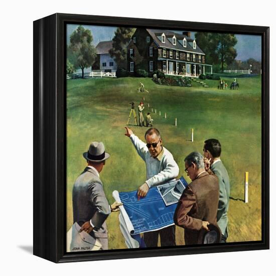 "Imminent Domain", July 18, 1959-John Falter-Framed Premier Image Canvas