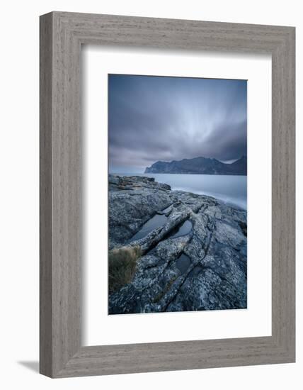 Imminent storm in Mefjordvær-Belinda Shi-Framed Photographic Print