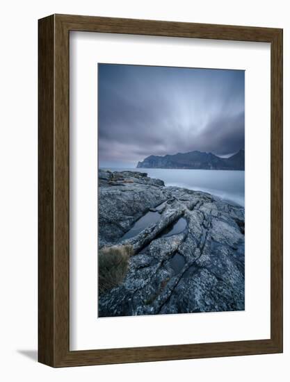 Imminent storm in Mefjordvær-Belinda Shi-Framed Photographic Print