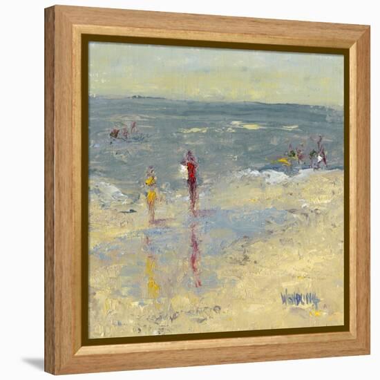 Impasto Beach Day I-Marilyn Wendling-Framed Stretched Canvas