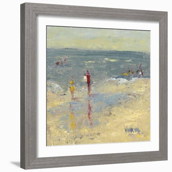 Impasto Beach Day I-Marilyn Wendling-Framed Premium Giclee Print