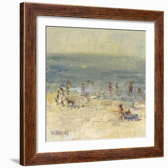 Impasto Beach Day II-Marilyn Wendling-Framed Art Print