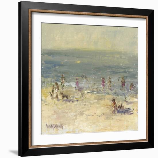 Impasto Beach Day II-Marilyn Wendling-Framed Art Print