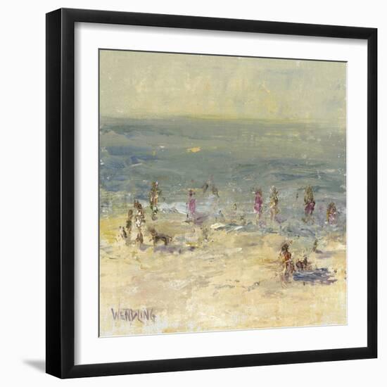 Impasto Beach Day II-Marilyn Wendling-Framed Art Print