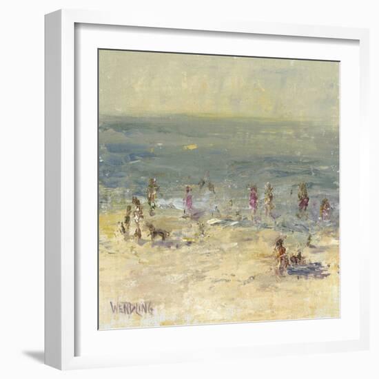 Impasto Beach Day II-Marilyn Wendling-Framed Art Print