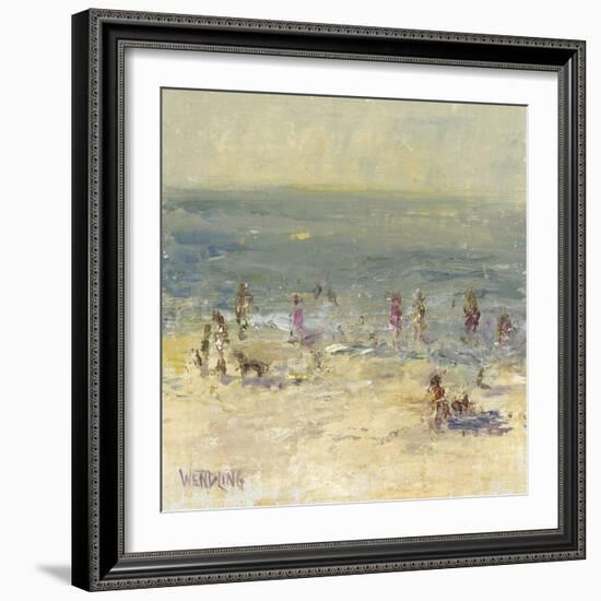 Impasto Beach Day II-Marilyn Wendling-Framed Art Print