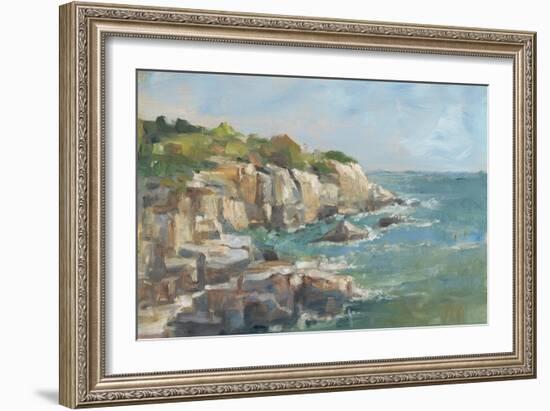 Impasto Ocean View I-Ethan Harper-Framed Art Print