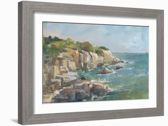 Impasto Ocean View I-Ethan Harper-Framed Art Print