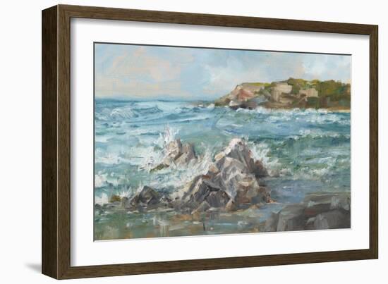 Impasto Ocean View II-Ethan Harper-Framed Art Print