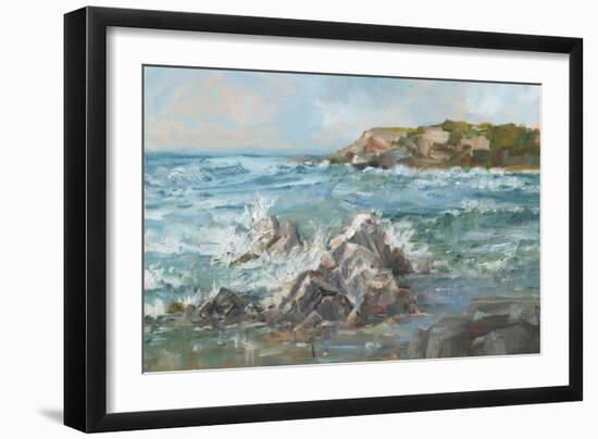 Impasto Ocean View II-Ethan Harper-Framed Art Print