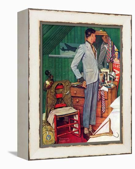 "Imperfect Fit", December 15,1945-Norman Rockwell-Framed Premier Image Canvas