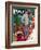 "Imperfect Fit" Saturday Evening Post Cover, December 15,1945-Norman Rockwell-Framed Giclee Print