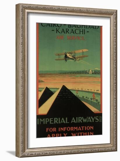 Imperial Airways, 1926-Charles C. Dickson-Framed Giclee Print