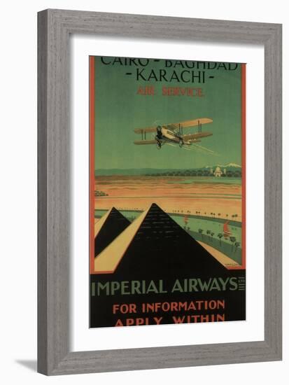 Imperial Airways, 1926-Charles C. Dickson-Framed Giclee Print