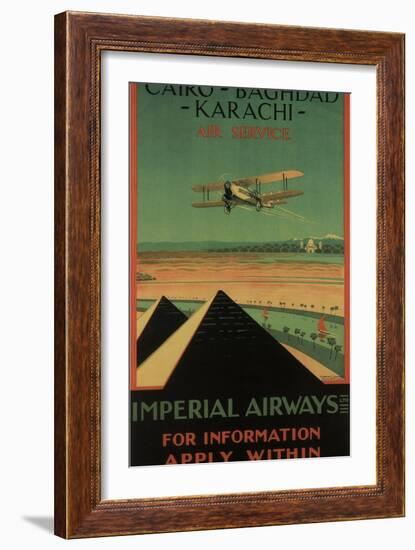 Imperial Airways, 1926-Charles C. Dickson-Framed Giclee Print