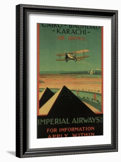 Imperial Airways, 1926-Charles C. Dickson-Framed Giclee Print