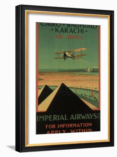 Imperial Airways, 1926-Charles C. Dickson-Framed Giclee Print