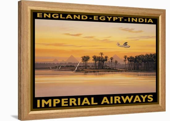 Imperial Airways, Egypt-Kerne Erickson-Framed Stretched Canvas