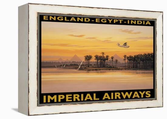 Imperial Airways, Egypt-Kerne Erickson-Framed Stretched Canvas