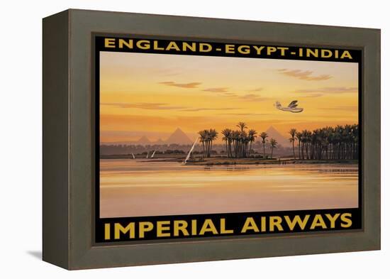 Imperial Airways, Egypt-Kerne Erickson-Framed Stretched Canvas