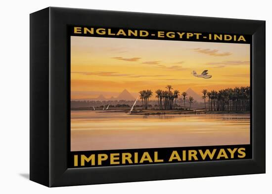 Imperial Airways, Egypt-Kerne Erickson-Framed Stretched Canvas