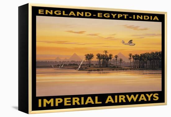 Imperial Airways, Egypt-Kerne Erickson-Framed Stretched Canvas