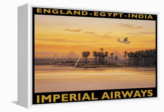 Imperial Airways, Egypt-Kerne Erickson-Framed Stretched Canvas