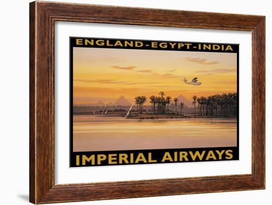 Imperial Airways, Egypt-Kerne Erickson-Framed Art Print
