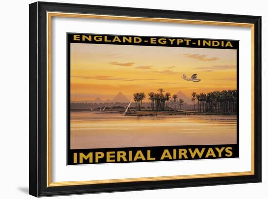 Imperial Airways, Egypt-Kerne Erickson-Framed Art Print