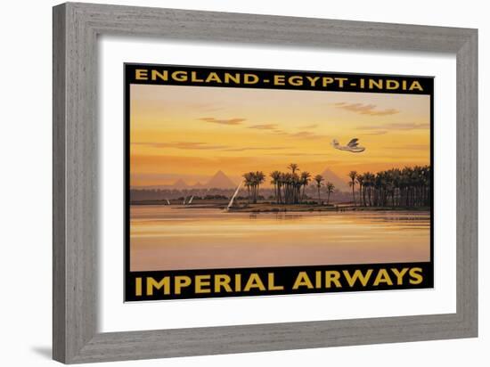 Imperial Airways, Egypt-Kerne Erickson-Framed Art Print