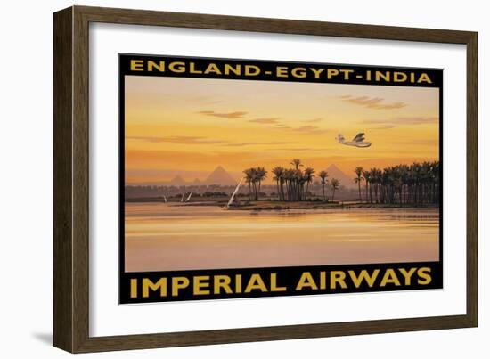 Imperial Airways, Egypt-Kerne Erickson-Framed Art Print