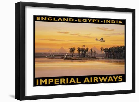 Imperial Airways, Egypt-Kerne Erickson-Framed Art Print