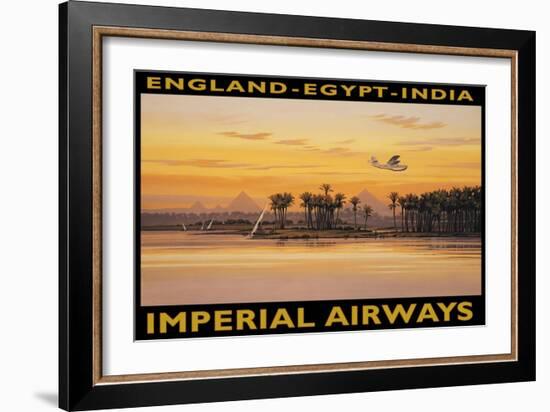 Imperial Airways, Egypt-Kerne Erickson-Framed Art Print