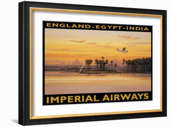 Imperial Airways, Egypt-Kerne Erickson-Framed Art Print