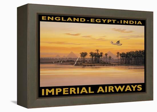 Imperial Airways, Egypt-Kerne Erickson-Framed Stretched Canvas