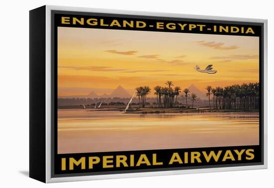 Imperial Airways, Egypt-Kerne Erickson-Framed Stretched Canvas