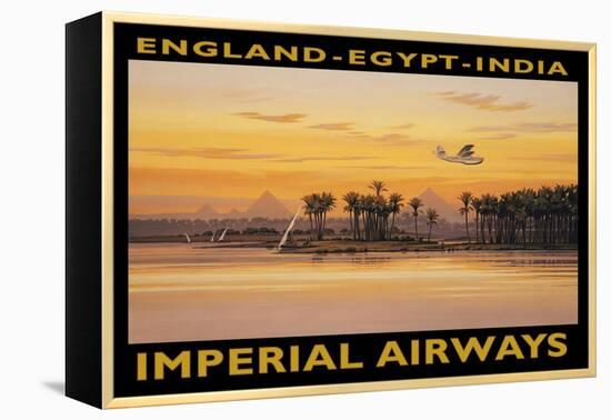 Imperial Airways, Egypt-Kerne Erickson-Framed Stretched Canvas