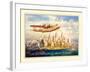 Imperial Airways - London to New York-The Vintage Collection-Framed Giclee Print