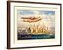 Imperial Airways - London to New York-The Vintage Collection-Framed Giclee Print