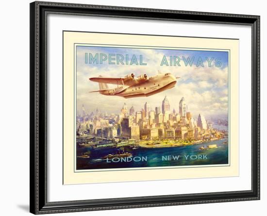 Imperial Airways - London to New York-The Vintage Collection-Framed Photographic Print