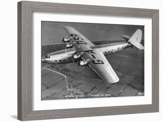 Imperial Airways Ltd Ensign Air Liner, C1930S-null-Framed Photographic Print