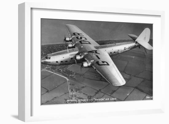 Imperial Airways Ltd Ensign Air Liner, C1930S-null-Framed Photographic Print