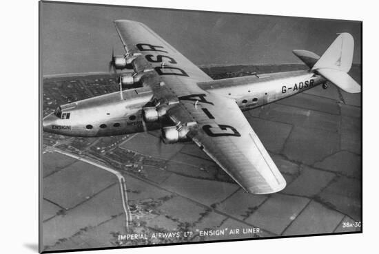 Imperial Airways Ltd Ensign Air Liner, C1930S-null-Mounted Photographic Print