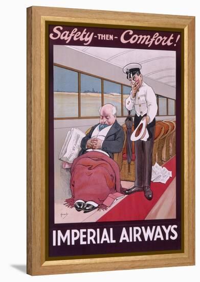 Imperial Airways Poster by John Hassall-null-Framed Stretched Canvas