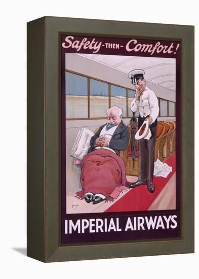 Imperial Airways Poster by John Hassall-null-Framed Stretched Canvas